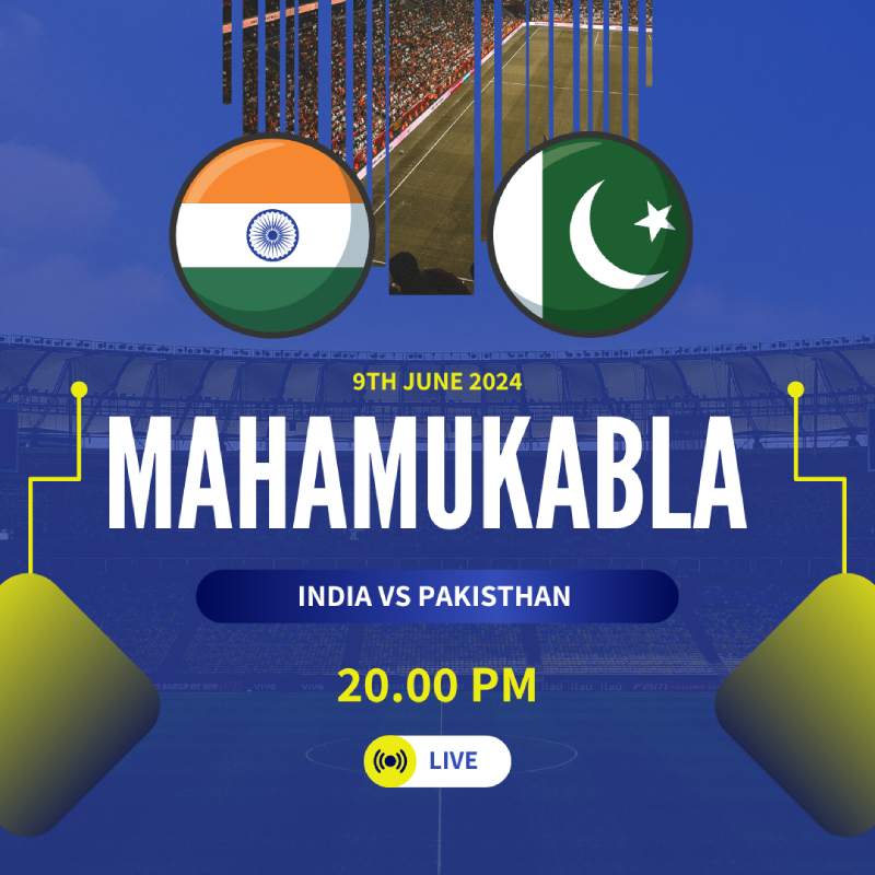 INDIA VS PAKISTHAN T20 MATCH 2024