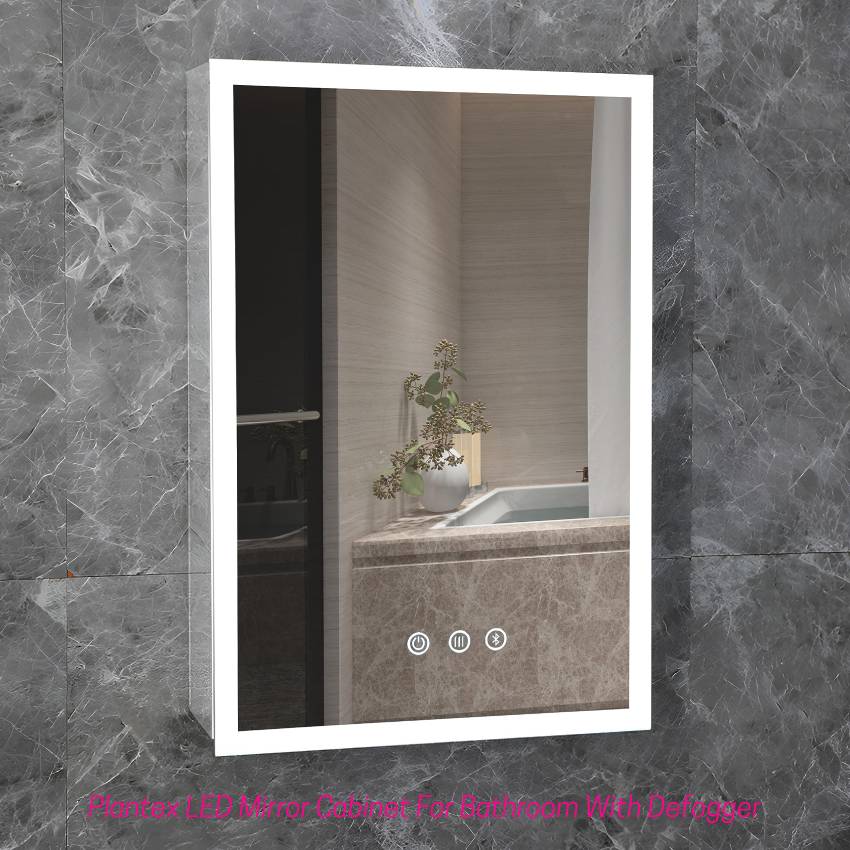 LED Mirror Cabinet For Bathroom With Defogger And Bluetooth/Bathroom Storage Organizer/Shelf/Bathroom Accessories 